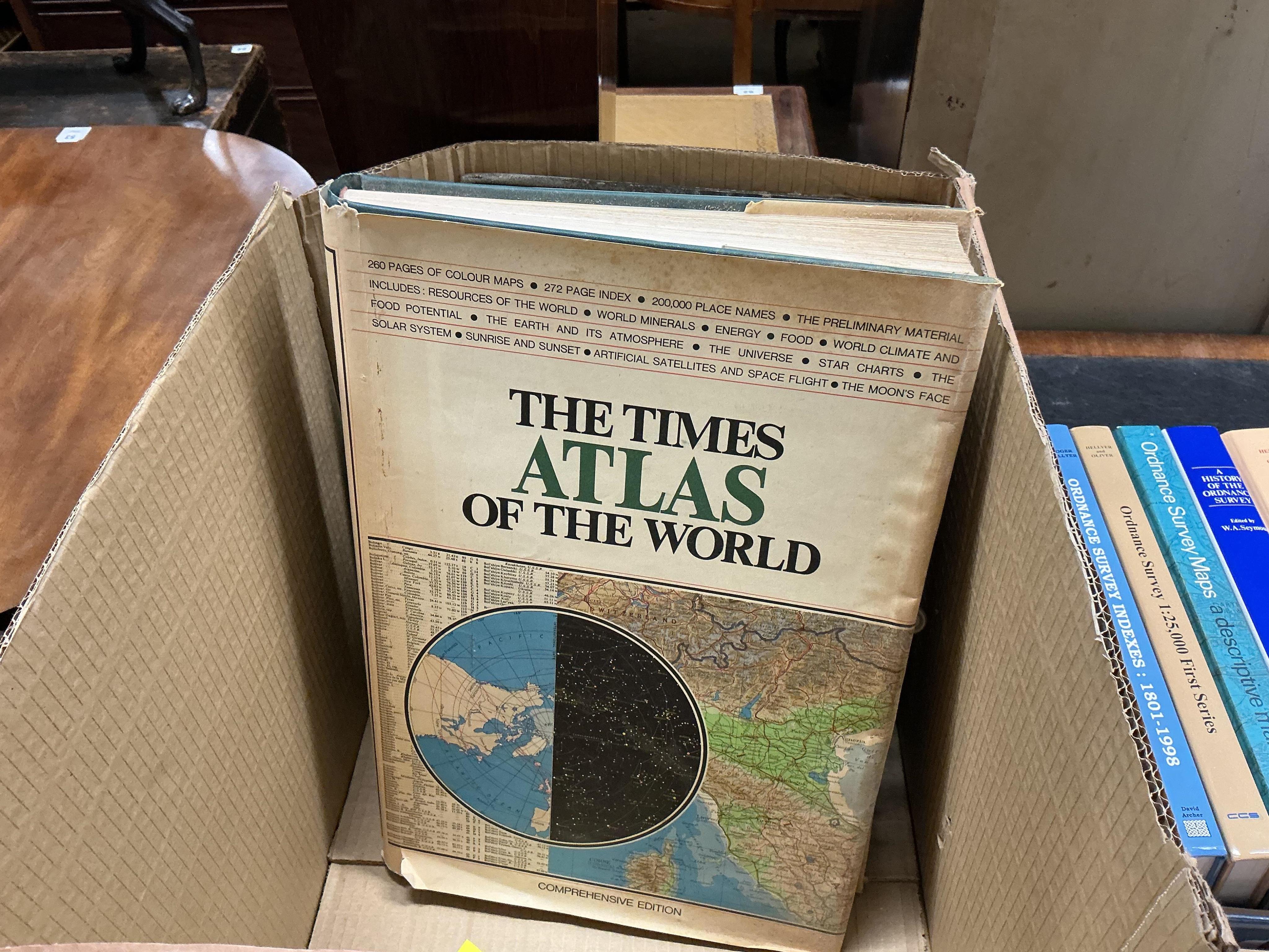 A collection of travel and Ordnance Survey books, maps, leaflets, booklets, etc., subjects include the history of the Ordnance Survey, early 20th century provincial tourist guides to England, Sussex related books, Europe